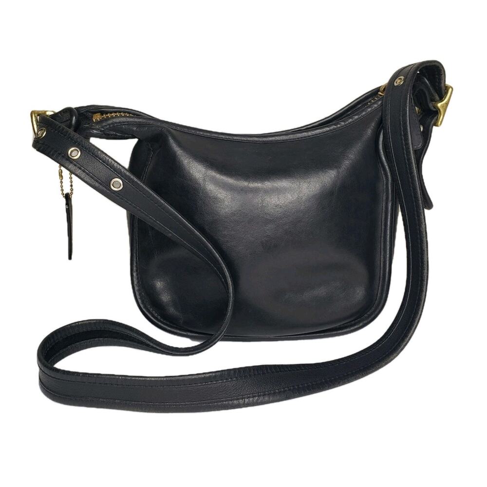 Coach Vintage Leather Purse 9950 Black Janice Legacy Black Bag Cross